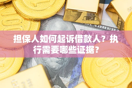 武汉担保人如何起诉借款人？执行需要哪些证据？