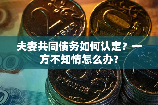 武汉夫妻共同债务如何认定？一方不知情怎么办？