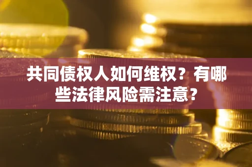 武汉共同债权人如何维权？有哪些法律风险需注意？