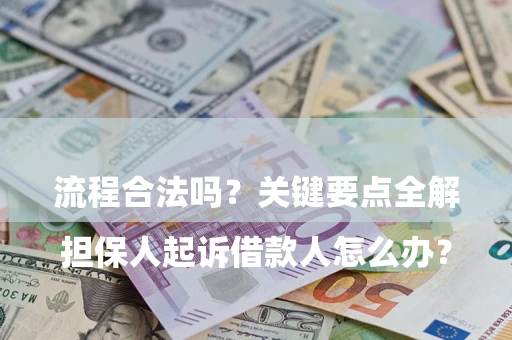 武汉

担保人起诉借款人怎么办？流程合法吗？关键要点全解析