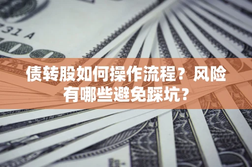 武汉债转股如何操作流程？风险有哪些避免踩坑？