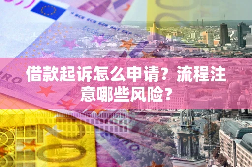 武汉借款起诉怎么申请？流程注意哪些风险？