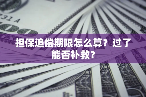 武汉担保追偿期限怎么算？过了能否补救？