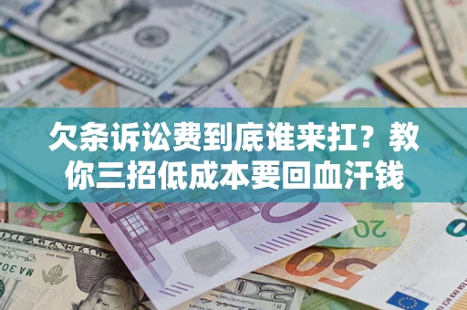 武汉欠条诉讼费到底谁来扛？教你三招低成本要回血汗钱